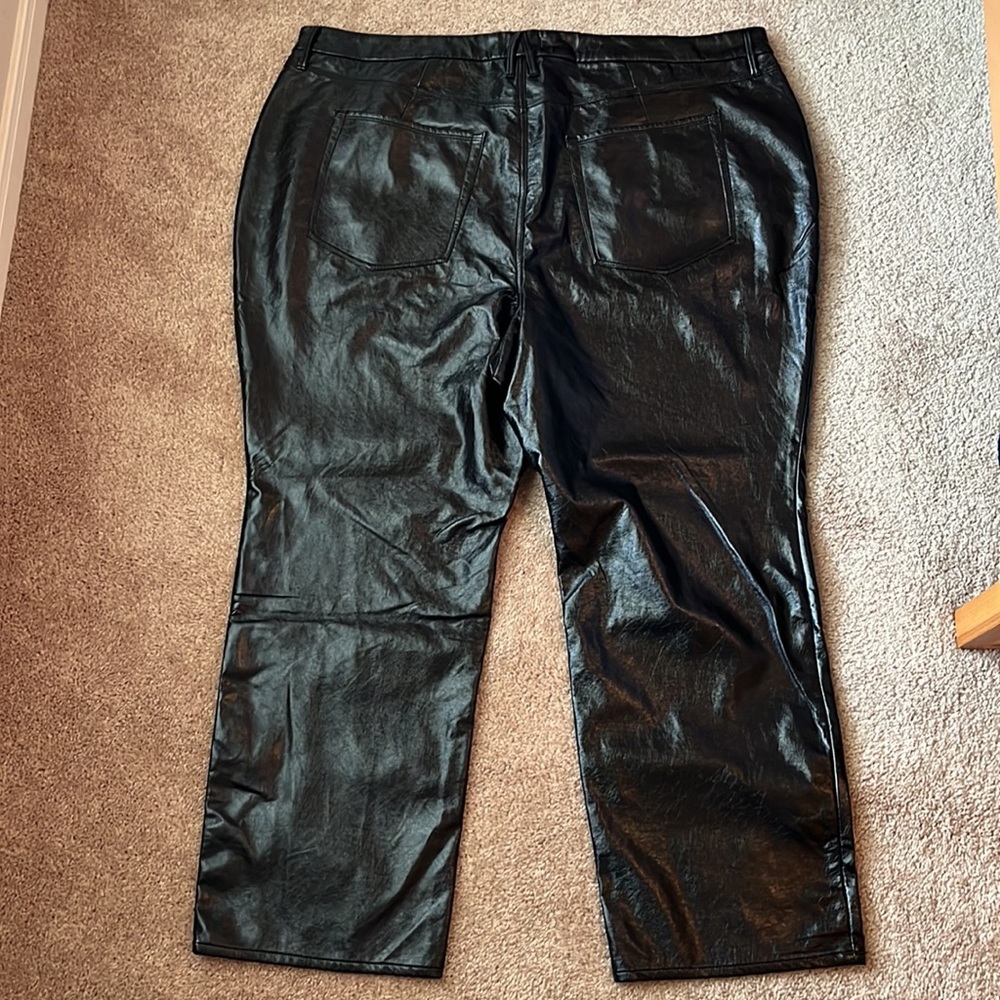NWT Good American Good ‘90’s Vinyl Pants - Picture 8 of 13